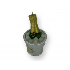 Bougie forme bouteille de champagne