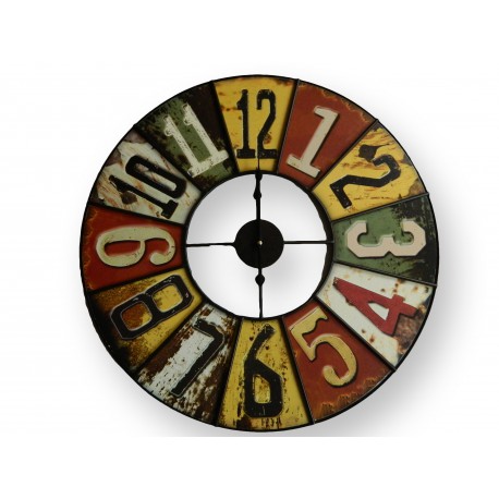 Horloge grand modèle en fer forgé style vintage