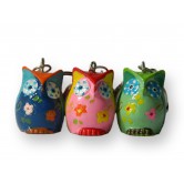 Lot de 3 porte clés hibou