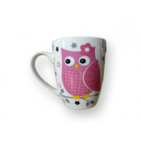 Tasse chouette en porcelaine